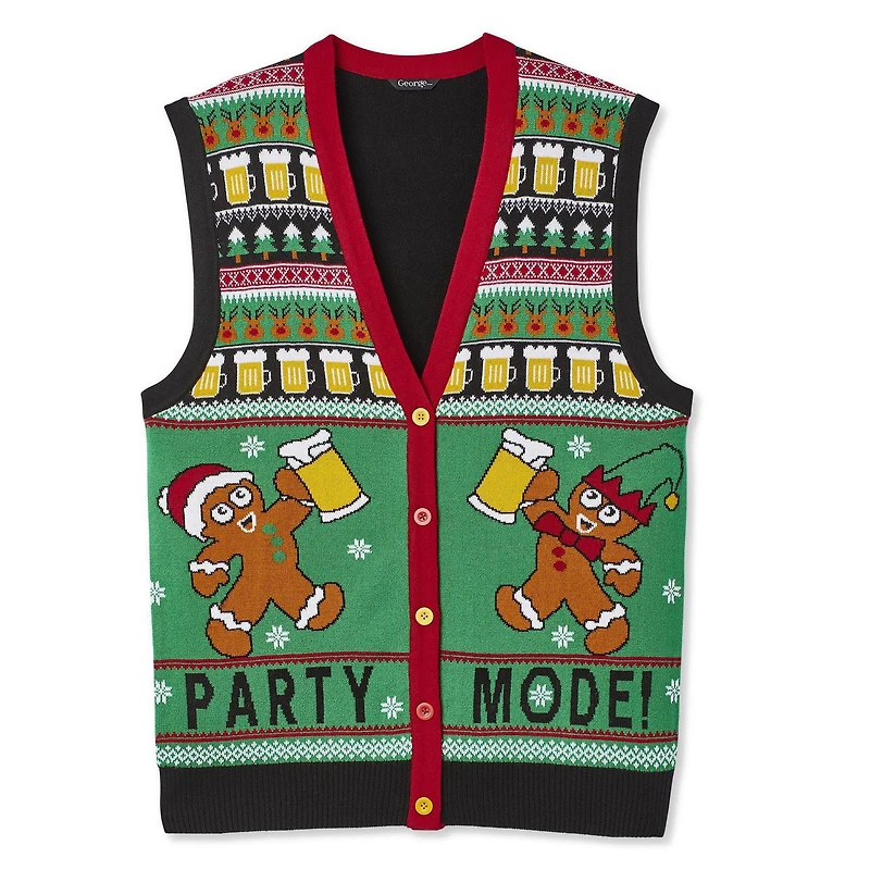 George Men's Christmas Vest