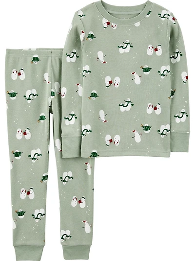 Carter's Child of Mine Ensemble pyjama 2 pièces bonhomme de neige neutre pour tout-petits tailles 12 M-5T 12 mois - 5T