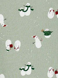 Carter's Child of Mine Toddler Neutral Snowman 2-Piece Pajama Set Sizes 12M-5T, 12 Months - 5T