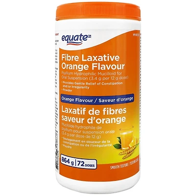 Laxatif de fibres saveur d'orange Equate 864 g (72 doses)