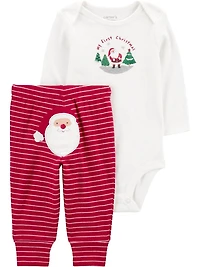 Carter's Child of Mine Baby Neutre Noël 2 pièces tailles nouveau-né-24M