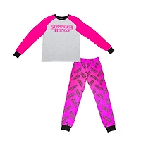 Ensemble de vêtements de nuit 2 pièces Stranger Things pour filles