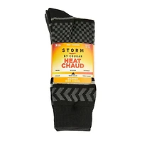 Storm by Cougar Men's 3 Pair Pack Heat Crew Socks