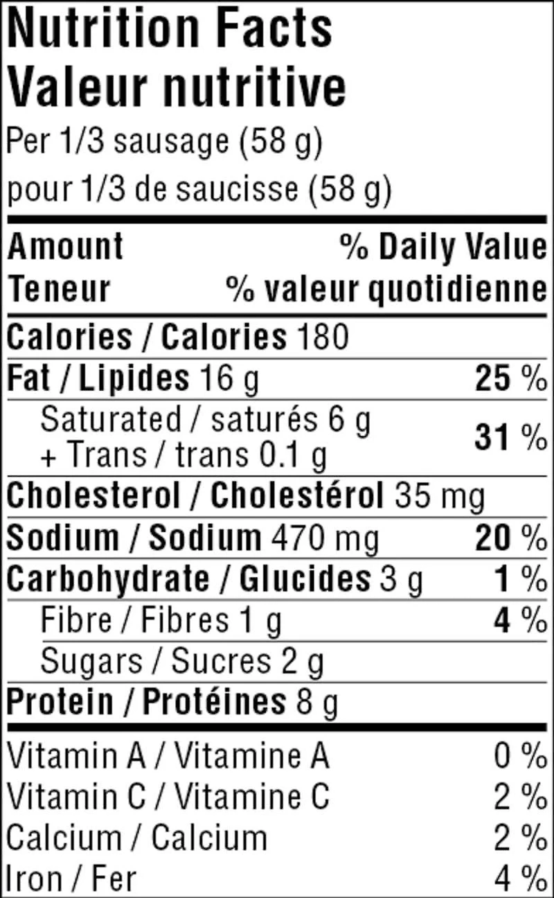 Great Value Cheese Jalapeno Smokie Sausage, 175 g