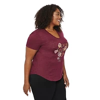 George Plus Women's Burnout Tee with Screen Print