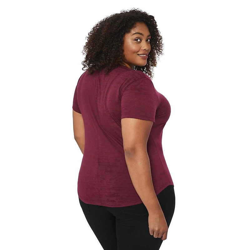 George Plus Women's Burnout Tee with Screen Print
