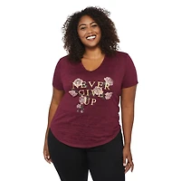 George Plus Women's Burnout Tee with Screen Print