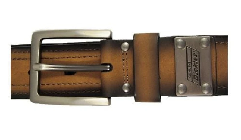 Ceinture brune Genuine Dickies pour hommes en cuir industriel renforc
