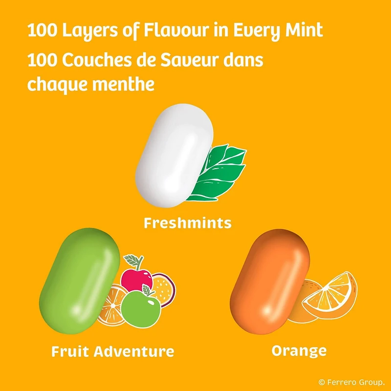 Menthes TIC TAC®,  Explosion fruitée, Bonbons à la menthe 200 pilules, 98g