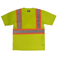TOUGH DUCK Men's Short Sleeve Safety T-Shirt with Pocket