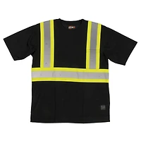 TOUGH DUCK Men's Short Sleeve Safety T-Shirt with Pocket