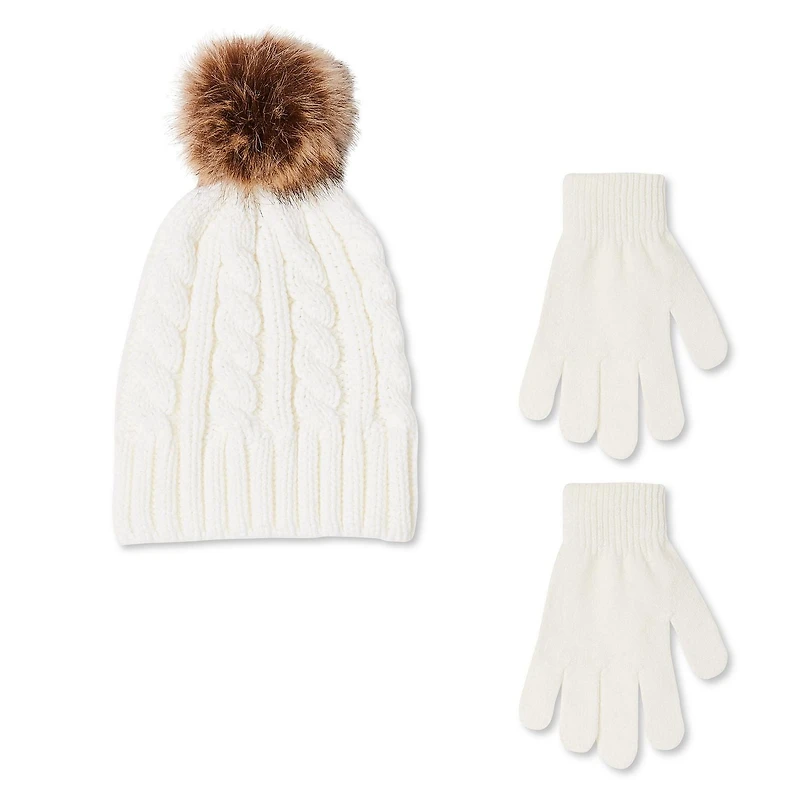 George Girls' Hat and Gloves 2-Piece Set