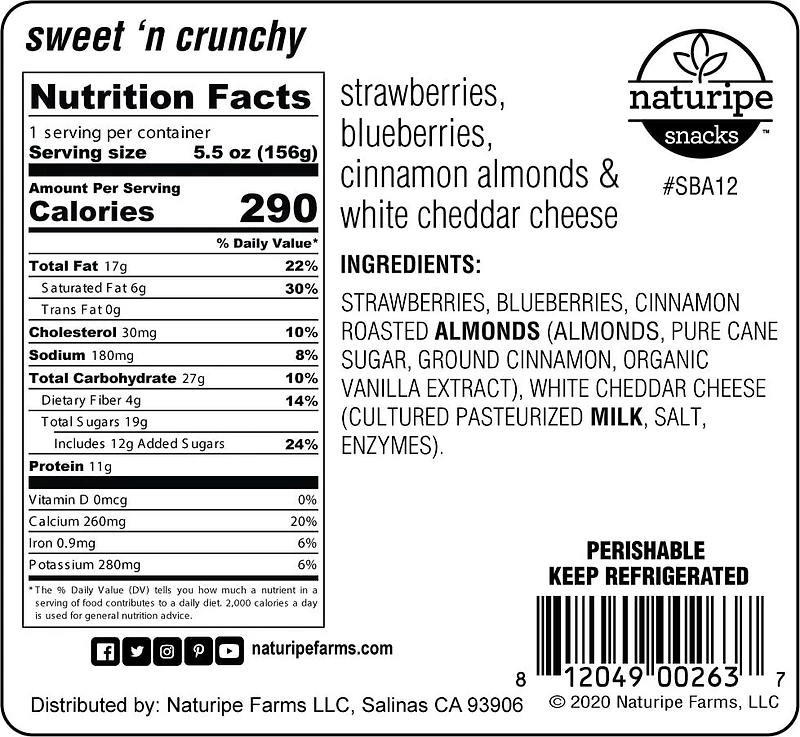 Boost Bento Sweet ‘n Crunchy Naturipe Snacks