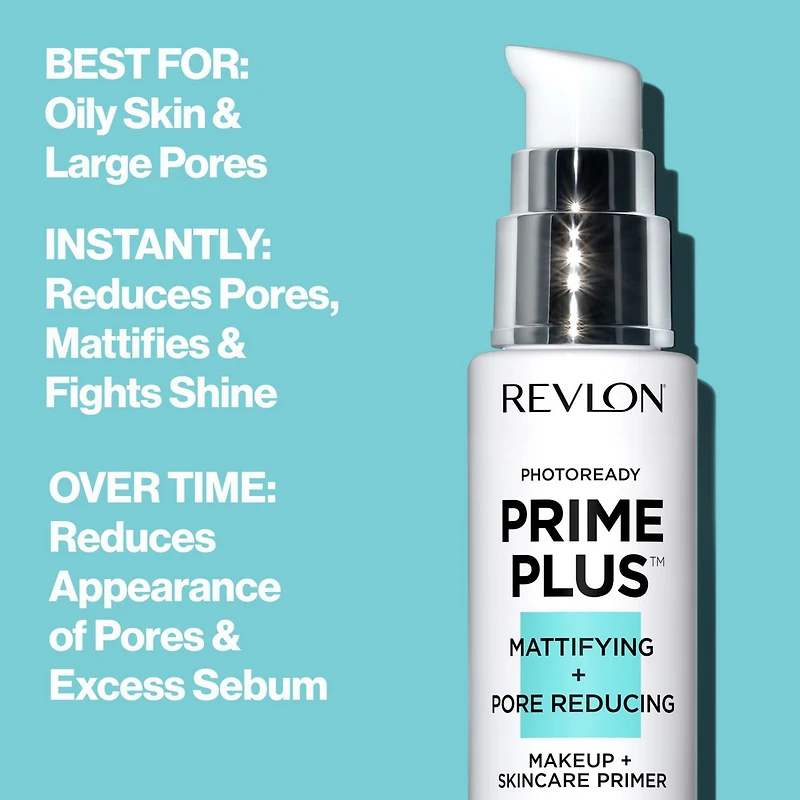 Revlon PhotoReady Prime Plus Base de Maquillage et de Soin Matifiante + Réduisant les Pores Apprêt mixte/huileux