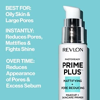 Revlon PhotoReady Prime Plus Base de Maquillage et de Soin Matifiante + Réduisant les Pores Apprêt mixte/huileux