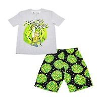 Ensemble de vêtements de nuit 2 pièces Rick et Morty Portal Boyz pour hommes