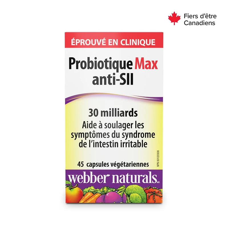 Webber Naturals® Probiotique Max anti-SII 30 milliards