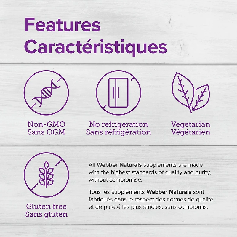 Webber Naturals® Probiotique Max anti-SII 30 milliards