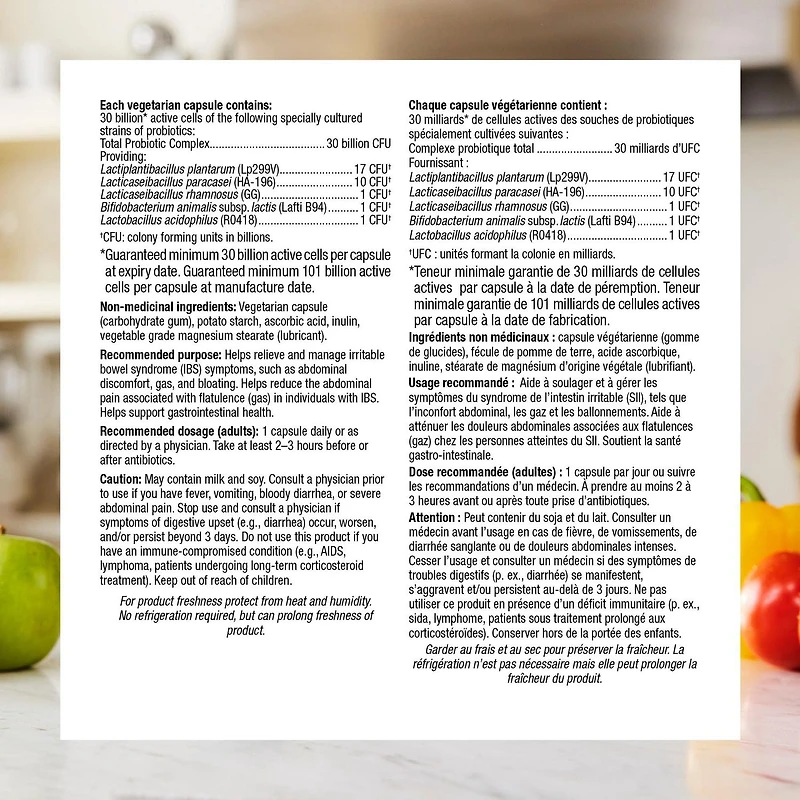 Webber Naturals® Probiotique Max anti-SII 30 milliards