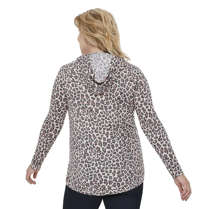 Chandail à capuchon coupe tunique George Maternité