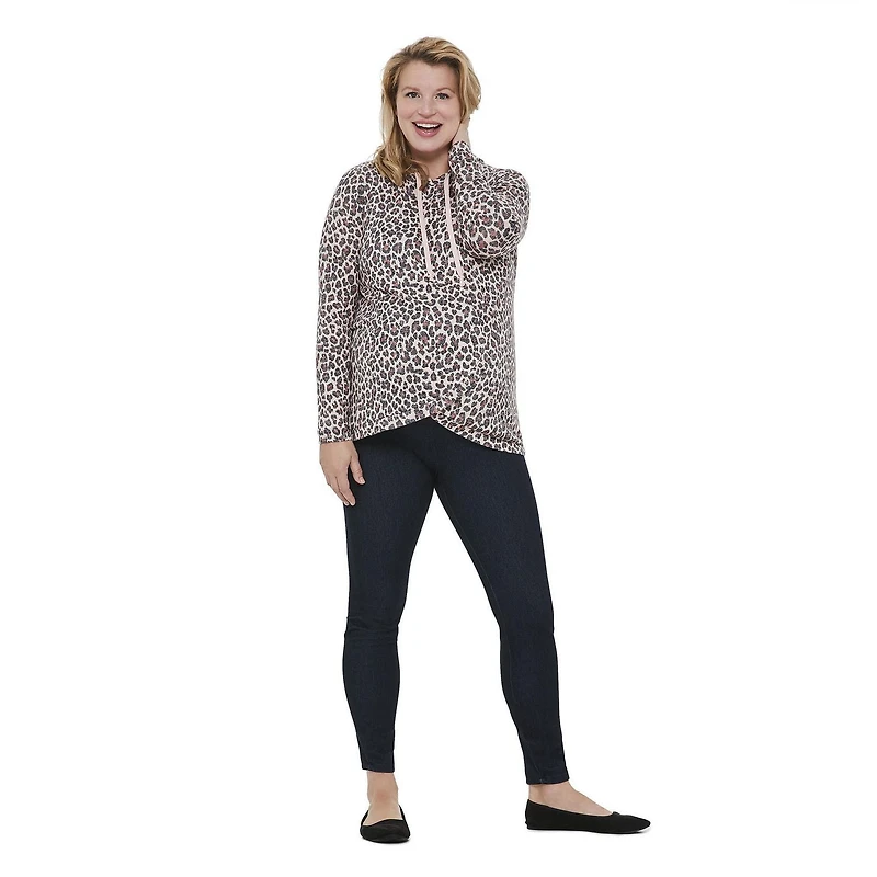 Chandail à capuchon coupe tunique George Maternité