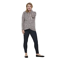 Chandail à capuchon coupe tunique George Maternité