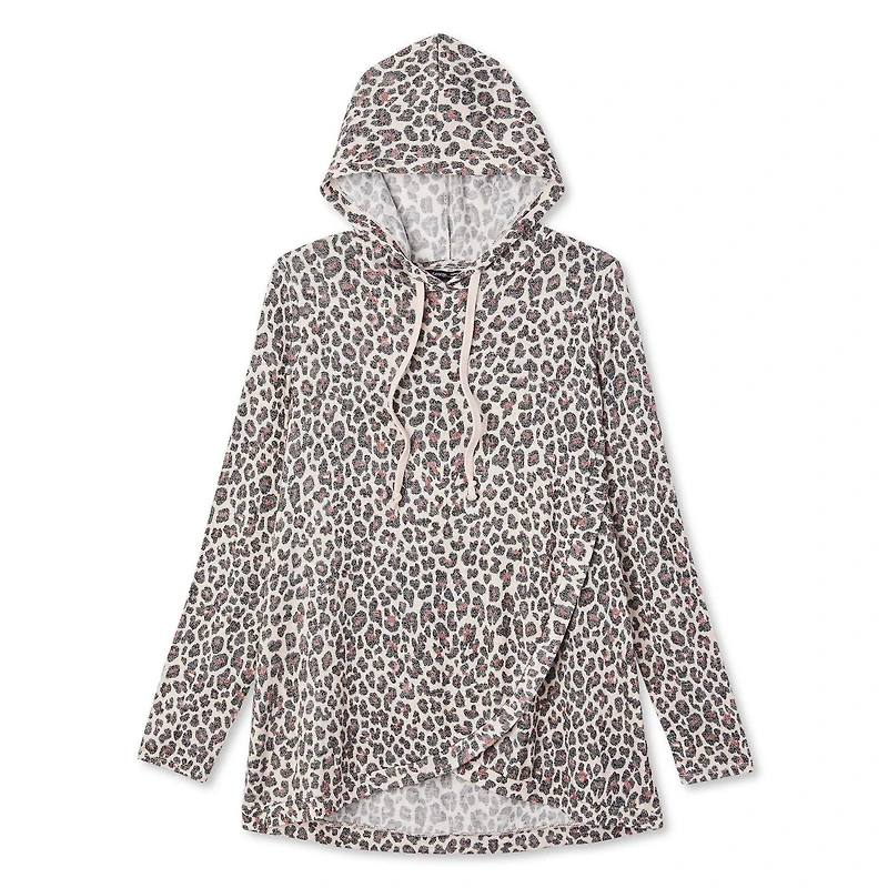 Chandail à capuchon coupe tunique George Maternité