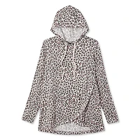 Chandail à capuchon coupe tunique George Maternité