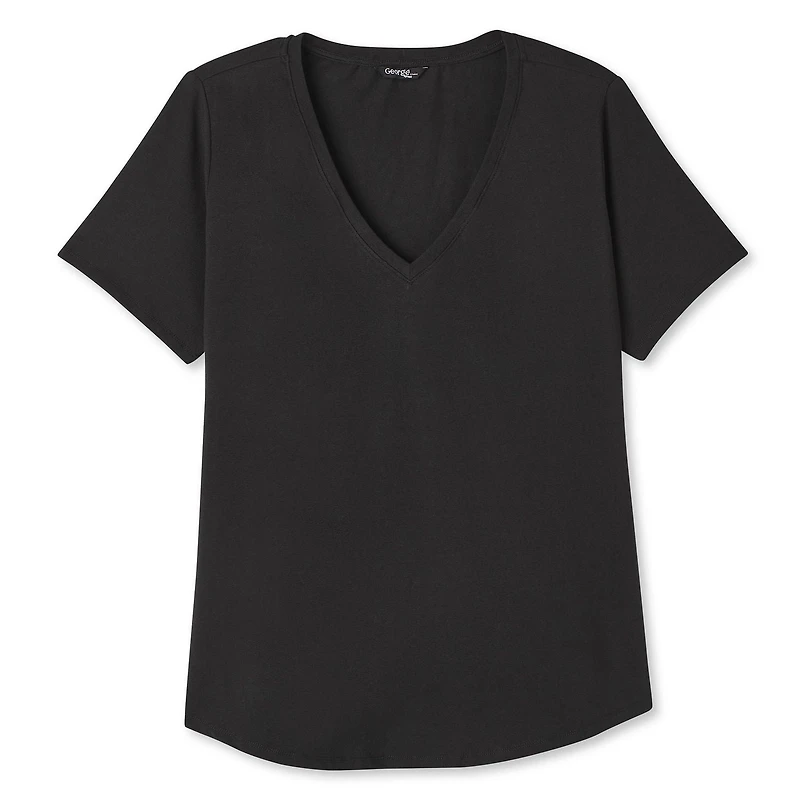 George Plus Women's V-Neckline Tee, Sizes 1X-4X