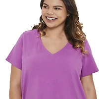 T-shirt avec encolure en V George Plus pour femmes