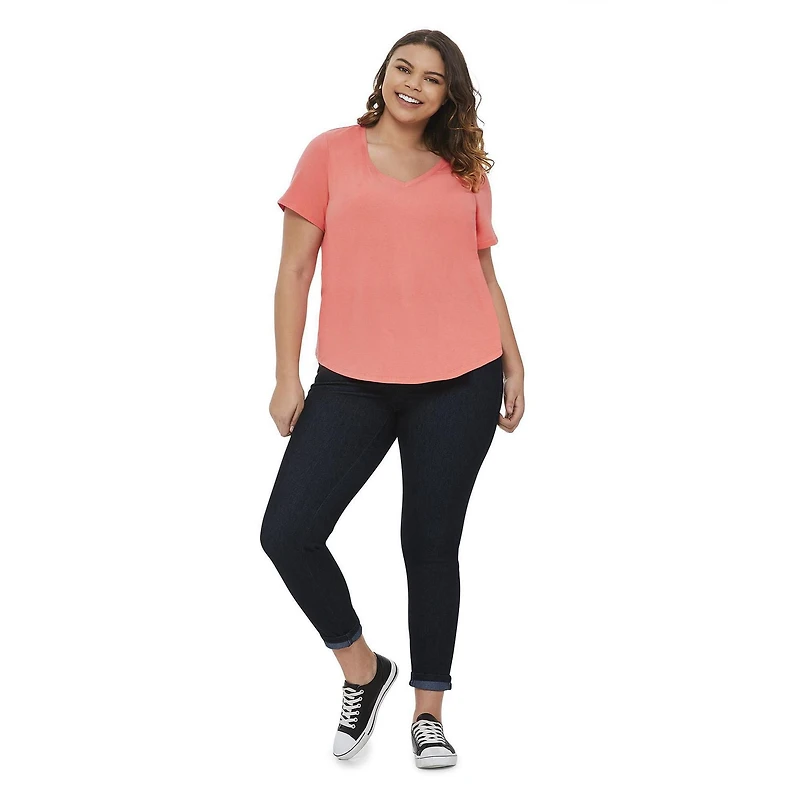 T-shirt avec encolure en V George Plus pour femmes