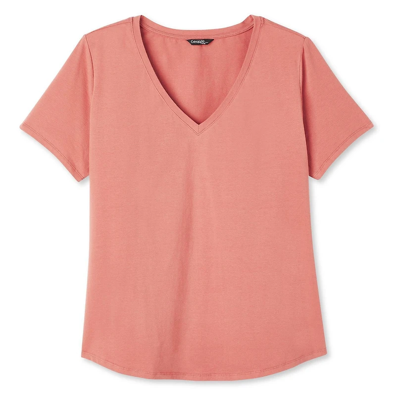 T-shirt avec encolure en V George Plus pour femmes