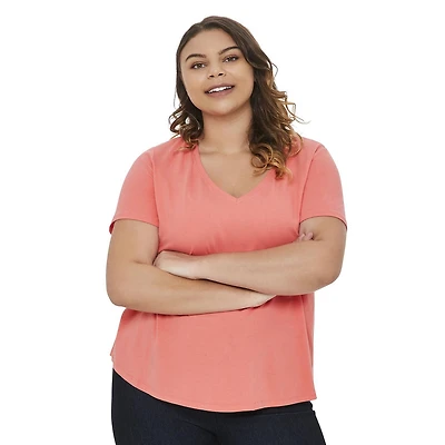 T-shirt avec encolure en V George Plus pour femmes