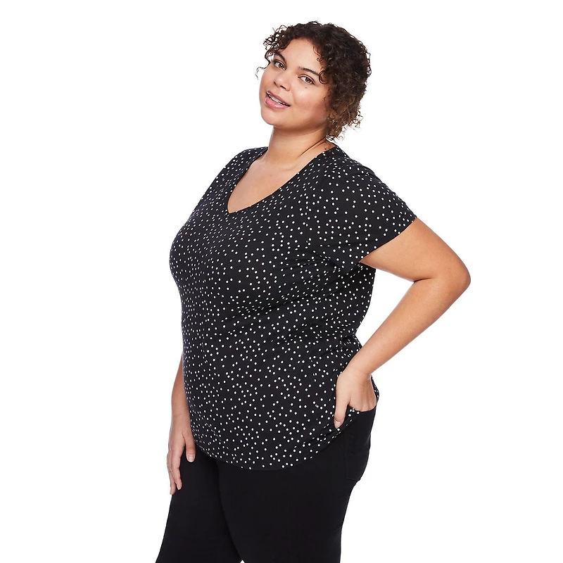 George Women's Plus V-Neckline Tee