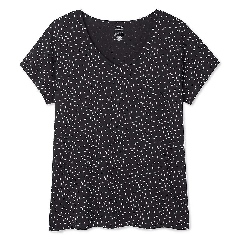 George Women's Plus V-Neckline Tee