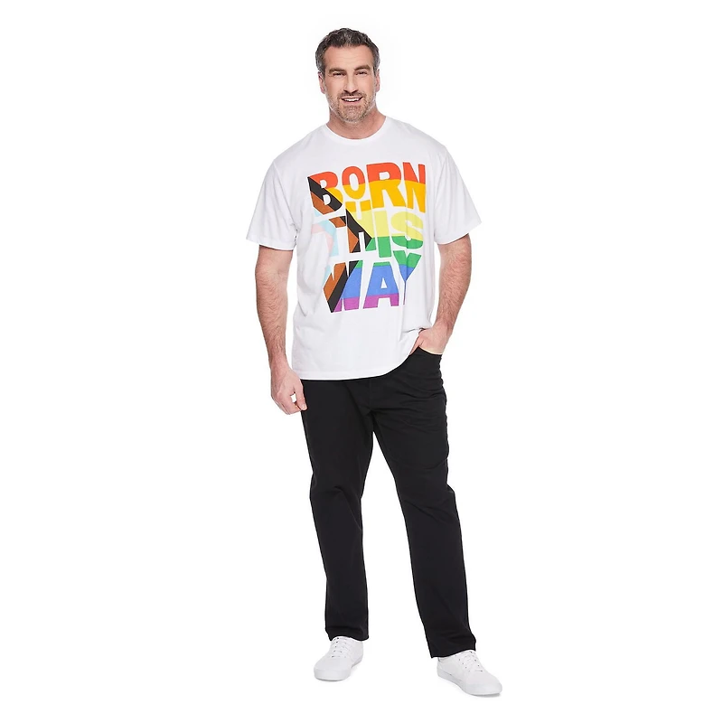 George Adult Plus Gender Inclusive Born This Way Tee