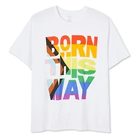 George Adult Plus Gender Inclusive Born This Way Tee