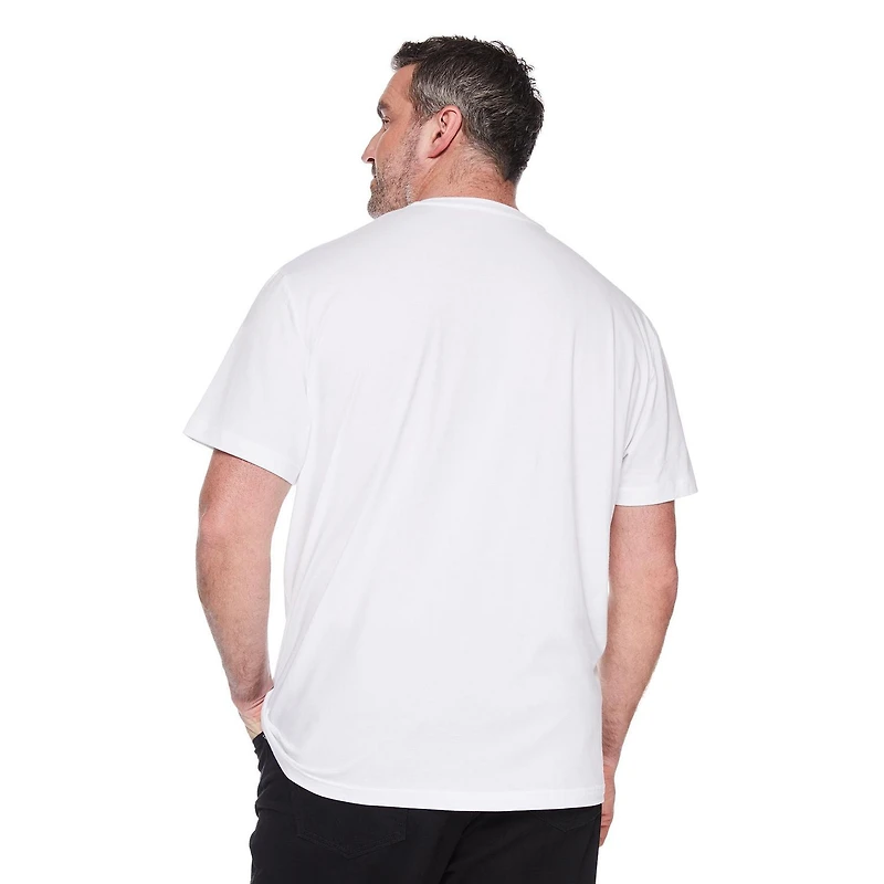 T-shirt extensible avec encolure en V George Plus pour hommes