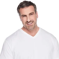 T-shirt extensible avec encolure en V George Plus pour hommes