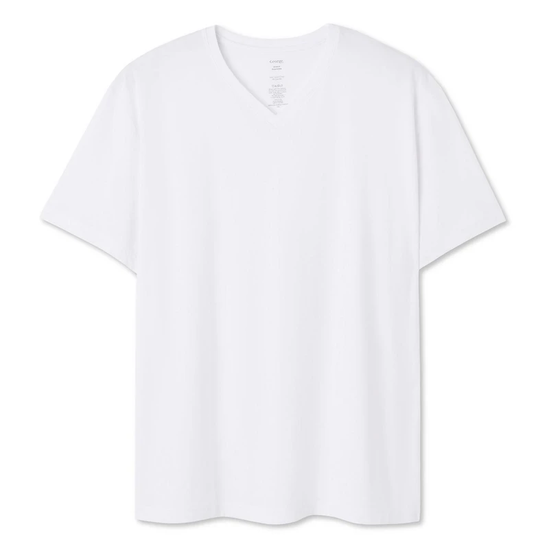T-shirt extensible avec encolure en V George Plus pour hommes