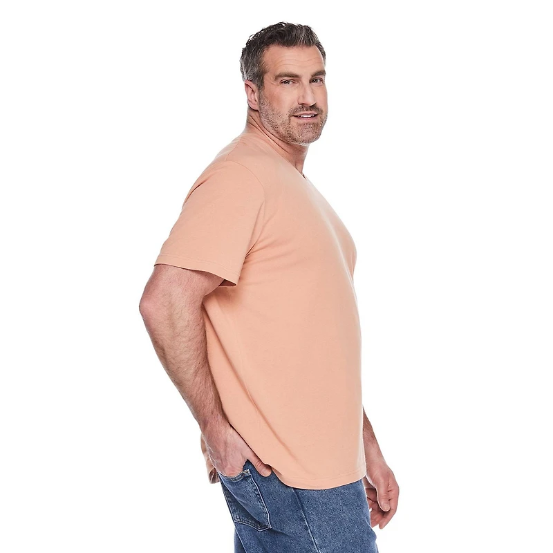 T-shirt avec encolure en V extensible George Plus pour hommes