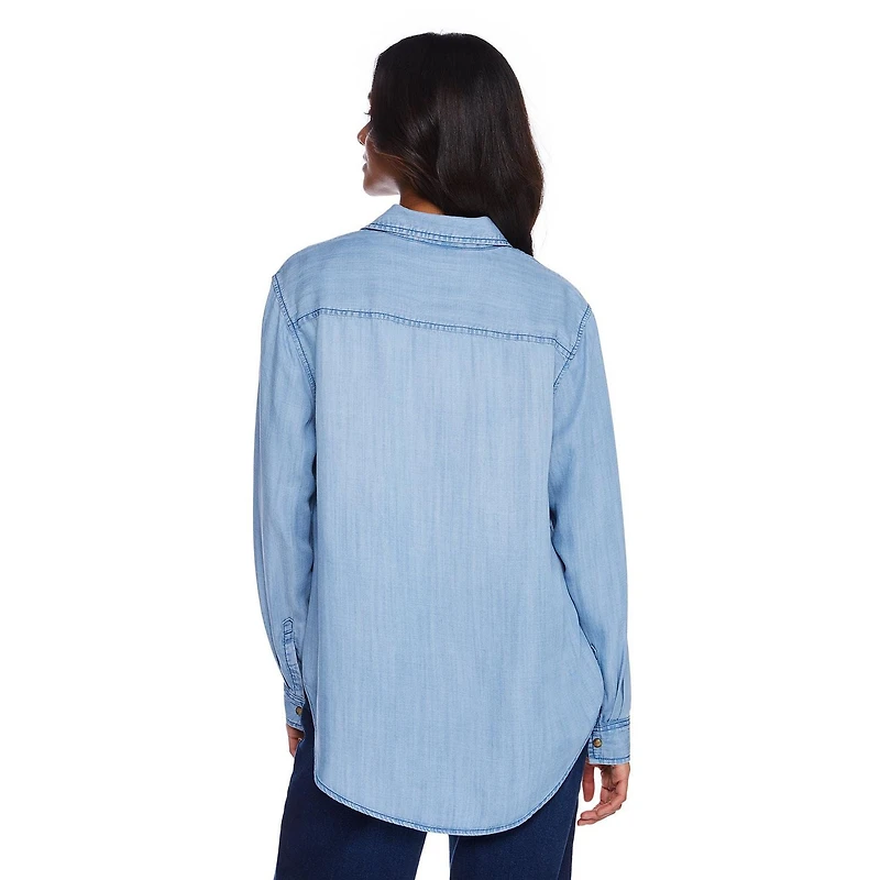 George Women's Denim Shirt, Sizes XS-XXL