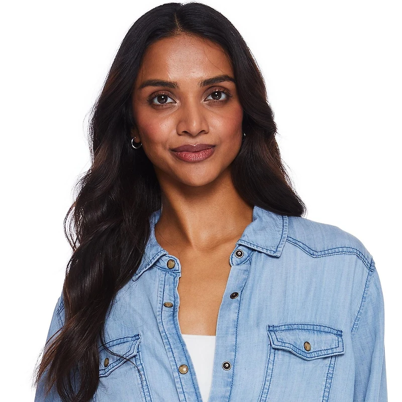 George Women's Denim Shirt, Sizes XS-XXL