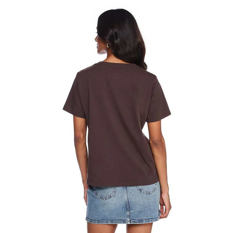 T-shirt à encolure ras du cou George pour femmes Tailles TP–TTG