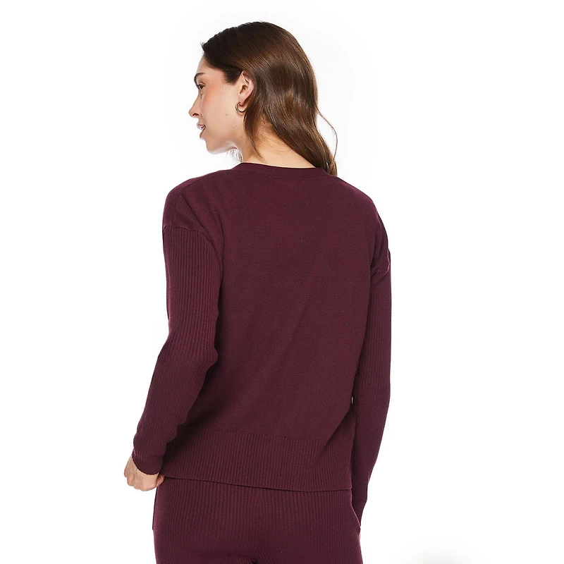 George Women's Rib Sleeve Cardigan