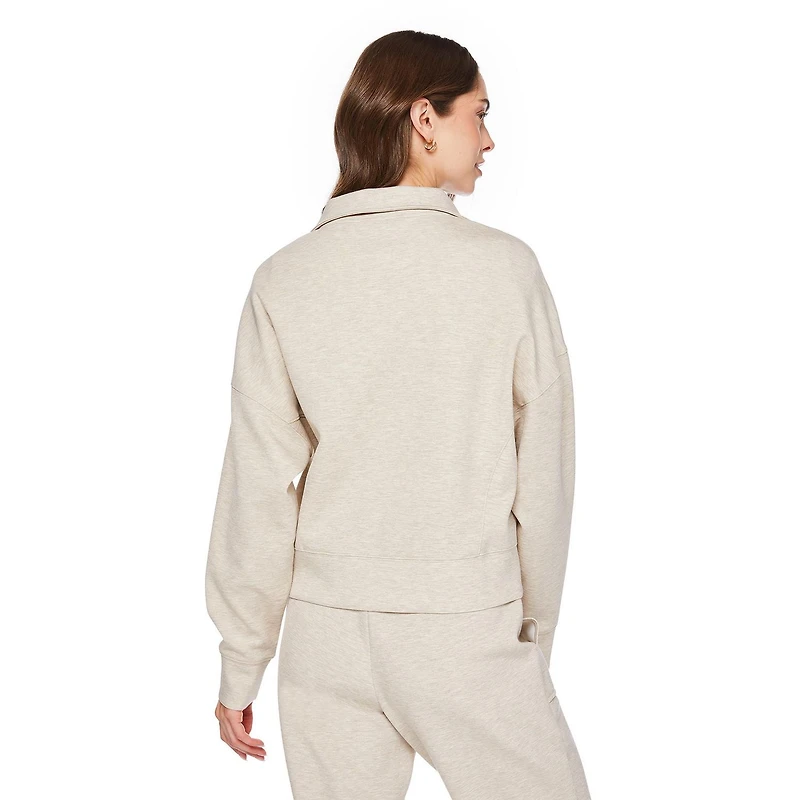 George Women's Scuba Quarter-Zip Popover, Sizes XS-XXL