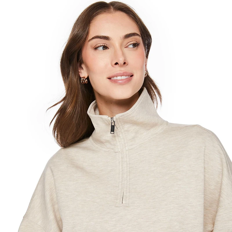 George Women's Scuba Quarter-Zip Popover, Sizes XS-XXL