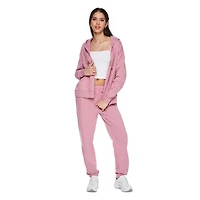 No Boundaries Women's Oversized Fleece Zip-Up Hoodie, Sizes XXS-XXL