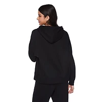 Haut à capuchon zippé en molleton surdimensionné No Boundaries pour femmes Tailles TTP-TTG