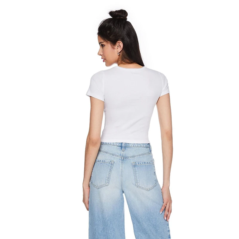 T-shirt bébé à manches courtes No Boundaries pour femmes Tailles TP–TTG